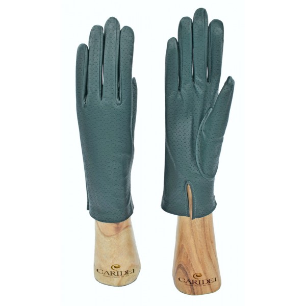 Guanto donna in vera pelle nappa sfoderato con buchetti.